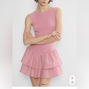 ARITIZIA Goodlux Bloomsbury Dress in Tart Pink
